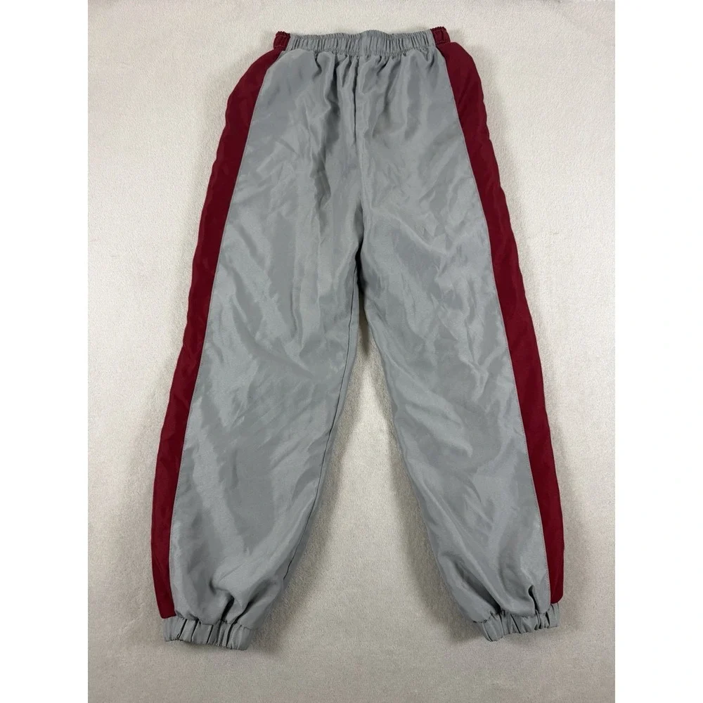 Everlast Boys Gray Maroon Side Stripe Track Pants Size M 10/12 Activewear
